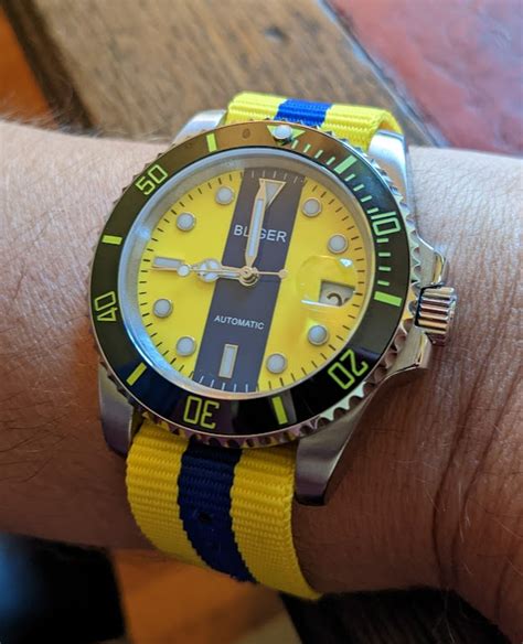 bliger automatic diver style watch.